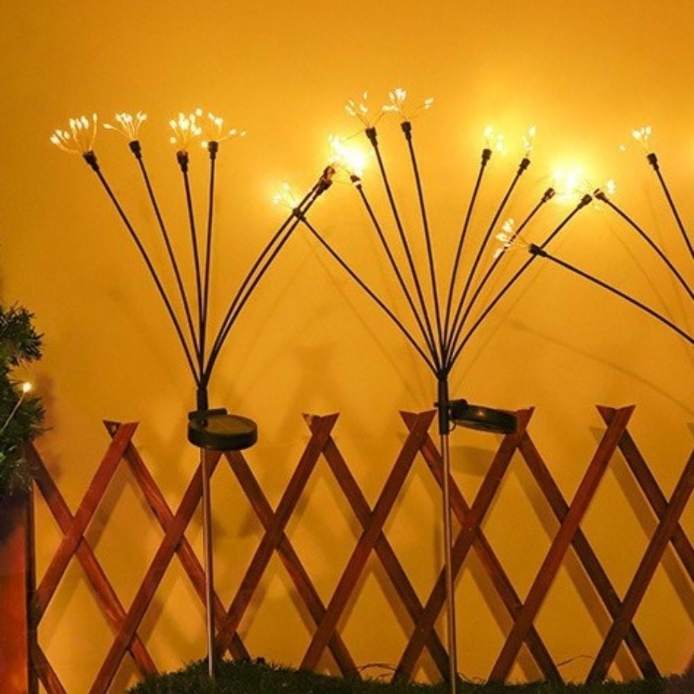 2 Modes Switching LED Floral Firework 6/810 Heads Landscape Lighting Solar Lawn Lamp Party