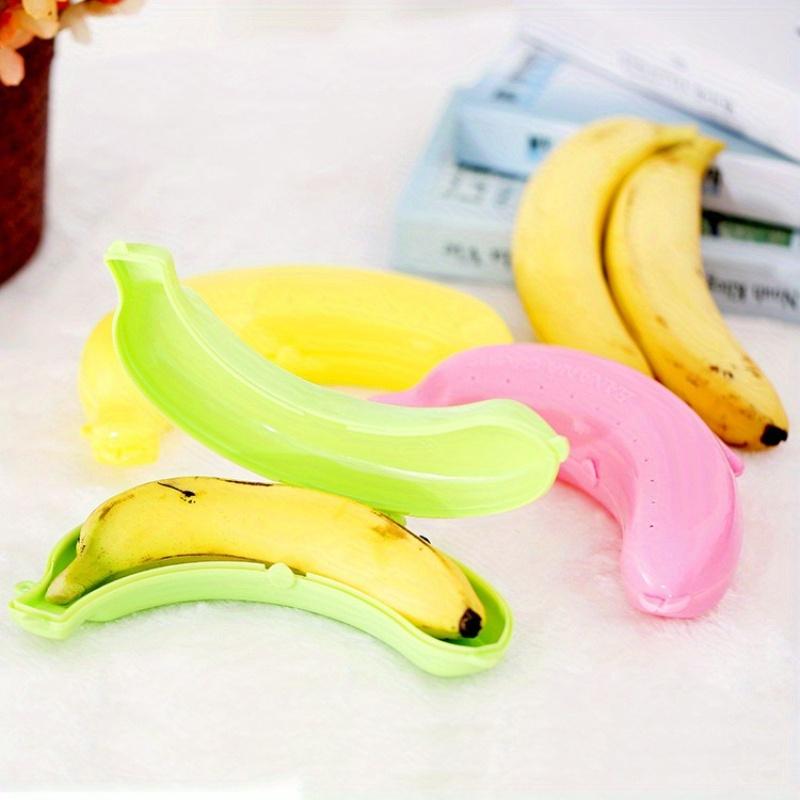 1pc Adorable Banana Protector Container - Durable Plastic Food Storage Case with Snap-Lock Lid | Portable Travel Box for Outdoor