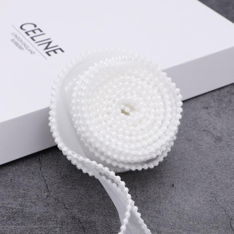 Лента из жемчужной ткани с хвостом рыбы шириной 4 см для украшения цветов и коробок для тортов своими руками