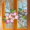 Flower Hanging Decoration Wall Art Window Hanging Ornament Double-Sided Floral Sun Catcher