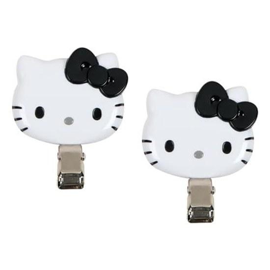 Заколка для волос Sanrio на челку Мини Хелло Китти Черный Аксессуар 635472