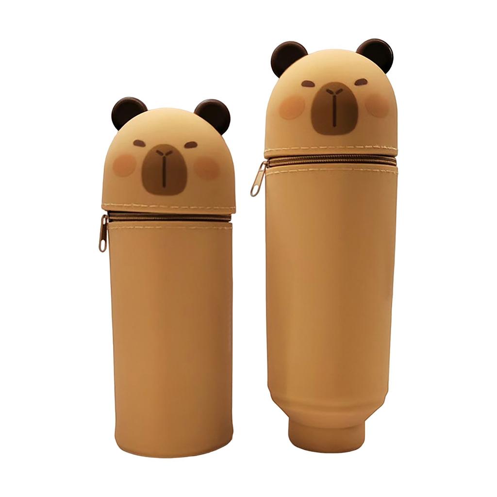 Silicone Pencil Bag Creative Retractable Stationery Pen Holder Student Pen Holder