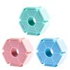 Творческий милый шестиугольный штамп часы сетка горизонтальная линия рубиновая печать штампы раннее детское образовательное развитие игрушки