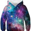 Легкие полиэстеровые толстовки с 3D красочным принтом Вселенной для детей от 4 до 14 лет, милые толстовки с капюшоном из полиэстера, топы