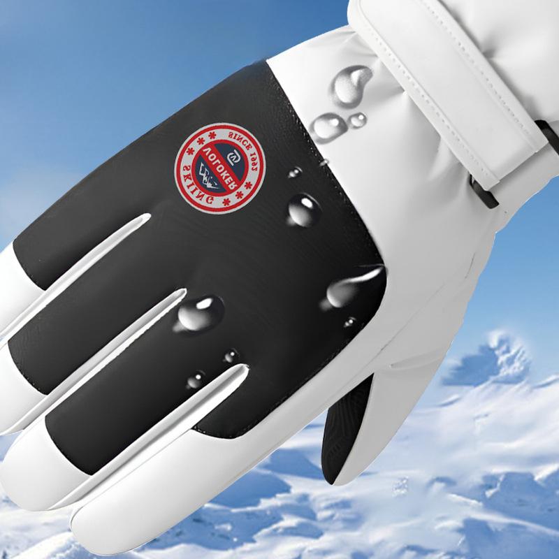 Взрослые лыжные перчатки Теплые и ветрозащитные Универсальные мужские и женские Лыжи и велоспорт зимой обязательны