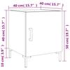 Nightstand White 40 x 40 x 50 cm Particleboard