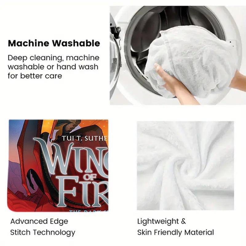 Wings of Fire 2D Flat Pattern Flannel Blanket High quality All Seasons Warmth and Comfort Perfect for Christmas Gifts.MMT0918312