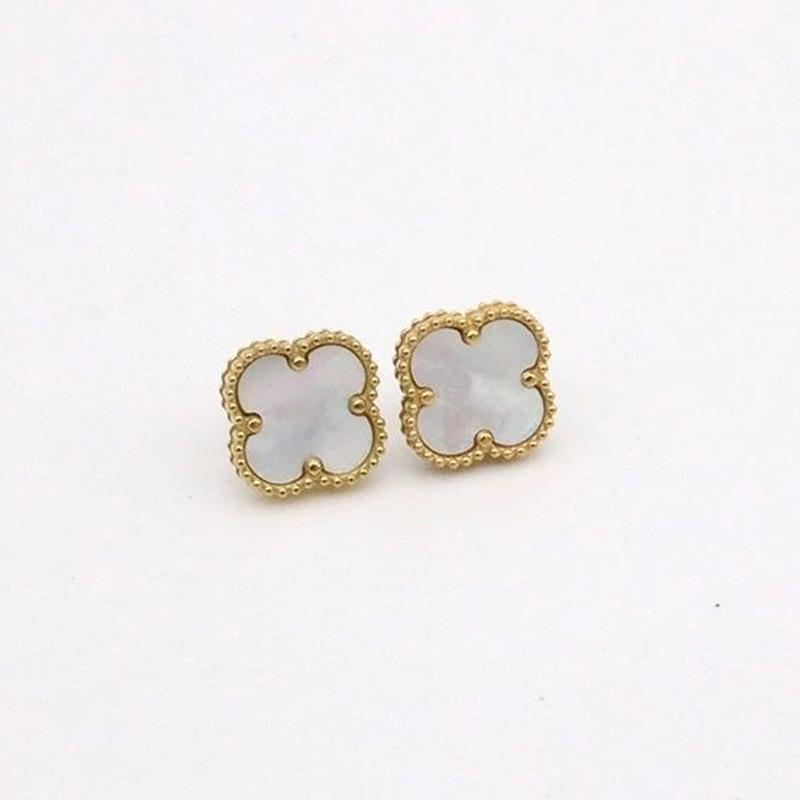 High-Grade Titanium Steel Four-Leaf Clover Earrings Non-Colour Loss Fashion Earrings Women's Earrings