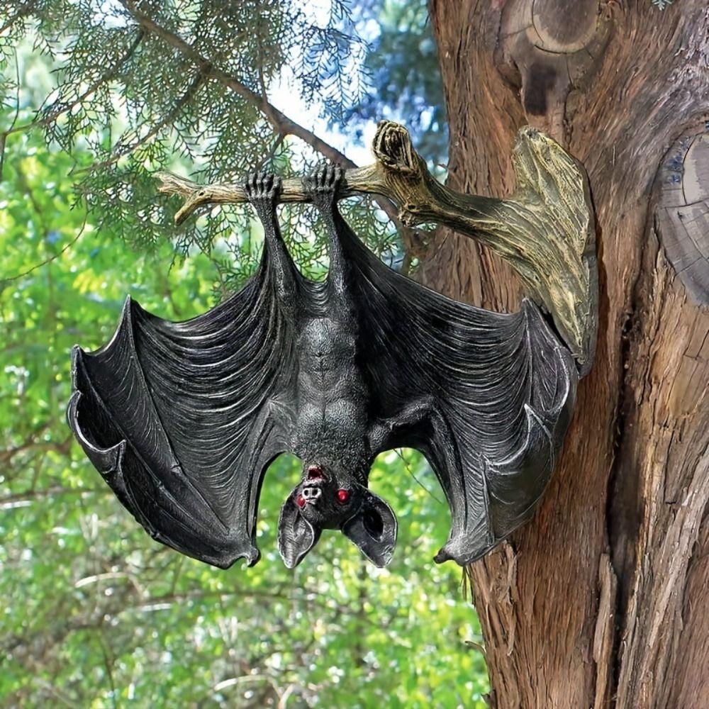 Gothic Bat Sculpture Decoration Exquisite Animal Flowerpot Decoration Bat Pendant Halloween Gift