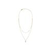 Collier Luxenter en argent 925 avec zircon brillant fini or jaune 18K - Lialt