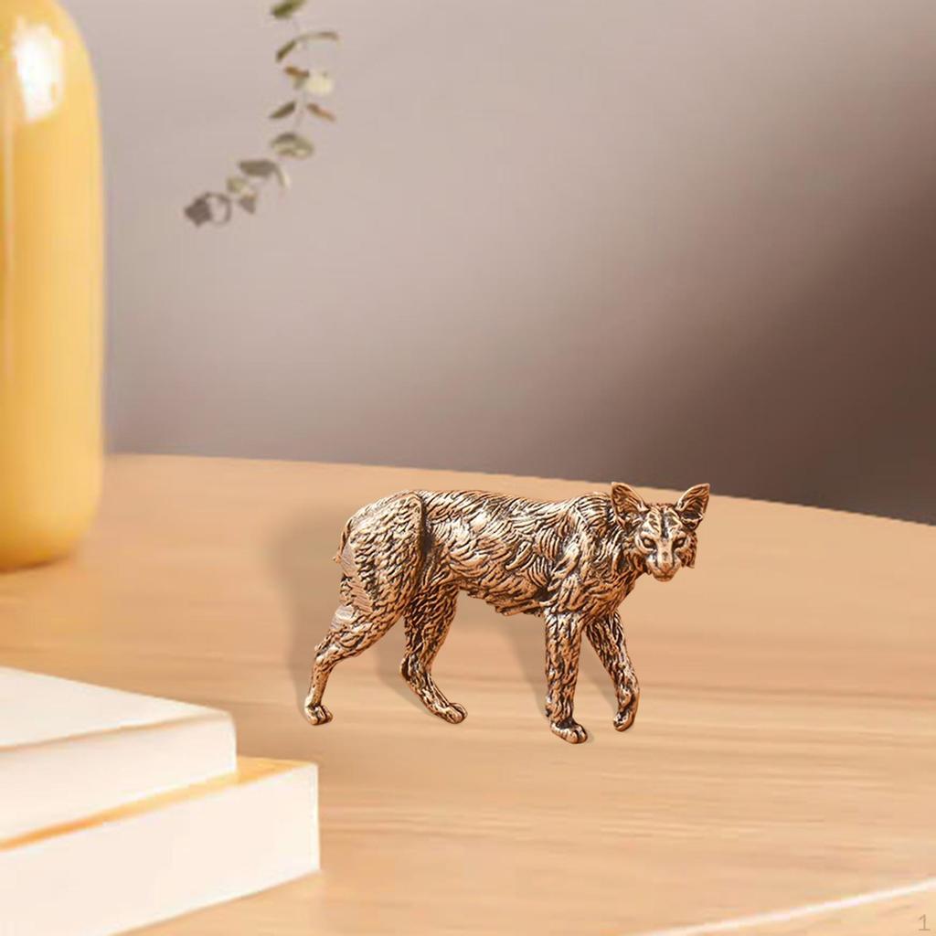 Статуэтка животного, латунная статуэтка, креативный подарок, антикварный орнамент фэн-шуй декор для кабинета