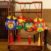 Chinese New Year Dragon Mascot Stuffed Plush Hanging Pendants Year of The Dragon Ornament for Car Home Spring Festival Decoration