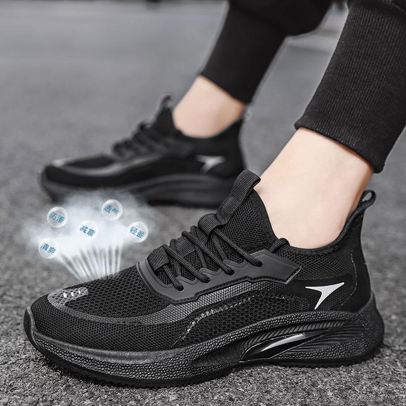 Летние новые легкие кроссовки 2025 года, мужская модная спортивная обувь, сетчатая спортивная обувь, дышащая повседневная мужская обувь