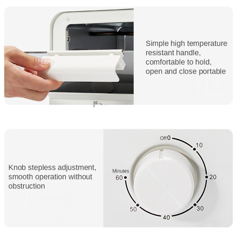 Мини-печь для жарки на воздухе, электрическая духовка 2 в 1, бытовая техника, многофункциональная печь для выпечки