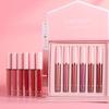 HANDAIYAN Lip Glaze Set Liquid Matte Crystal Lipstick Non-stick Cup Non-Fading Jelly Color 6 Lip Gloss Gift Box