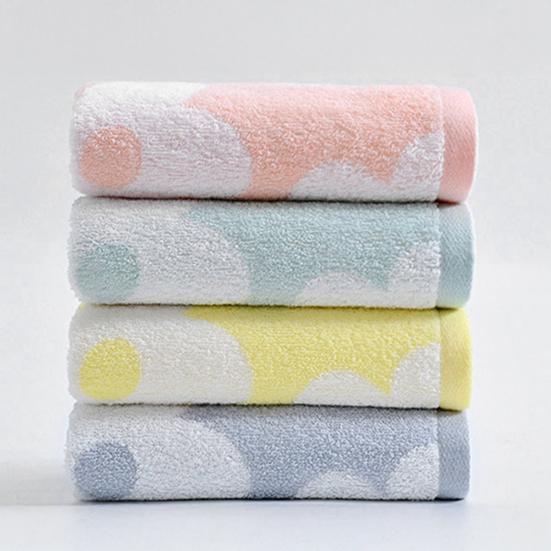 Банное полотенце Быстросохнущее Впитывающее Мягкое Полотенце для рук Цветочный дизайн Двусторонняя прострочка