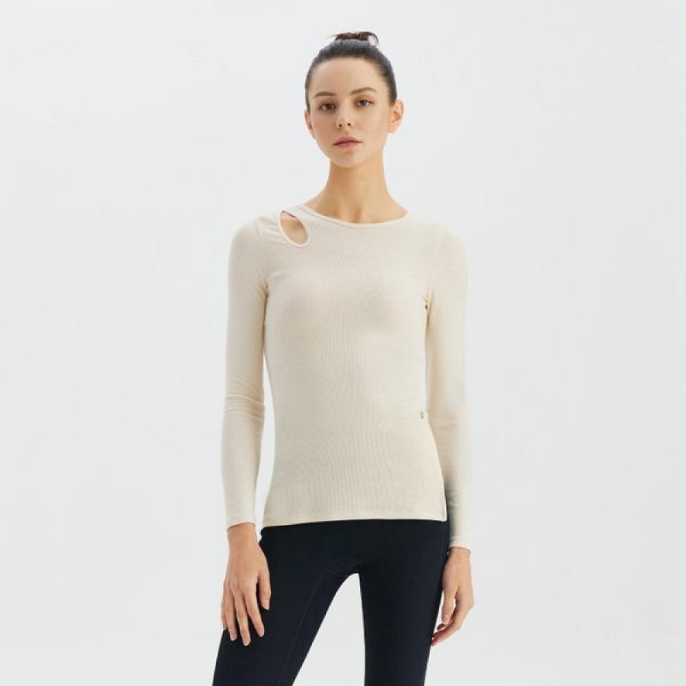 Huit Long Sleeve Tee Holeline Slit Htwtl3k07t