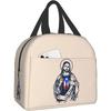 Изолированная сумка для ланча, многоразовая сумка-холодильник, термосумка Пуэрто-Рико Иисус, сумка-тоут с передним карманом для женщин, мужчин, для путешествий, работы, походов, пикника
