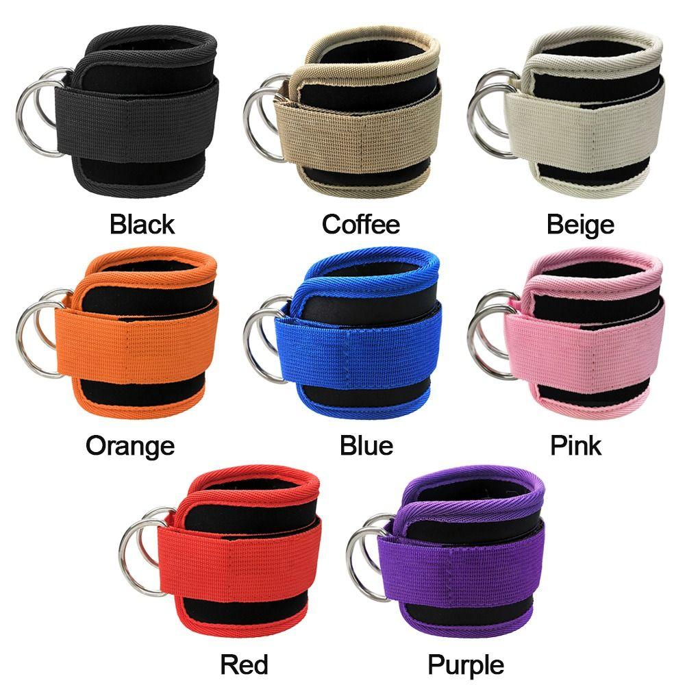 With Buckle Sports Feet Guard Workouts Pulley Foot Support Cuffs Ankle Straps Leg Strength D-Ring