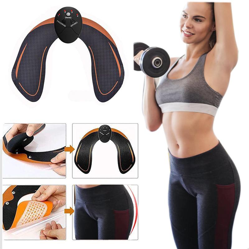Multi Mode Hip Muscle Training Device Abdominal and Arm Exercises Shaping Patches Body Massager Set Dry Battery Powered