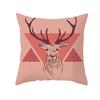 Peach Skin Christmas Print Pillow Case Cartoon Animal Home Sofa Cushion Cover Bedside Bedroom Pillow