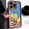 Чехол для телефона с рисунком мультяшной лягушки для Oppo Reno15 Reno14 Reno13 Reno12 Reno11 Reno 10 8 7 Z T F Pro Plus 4G 5G Мягкая задняя крышка из ТПУ