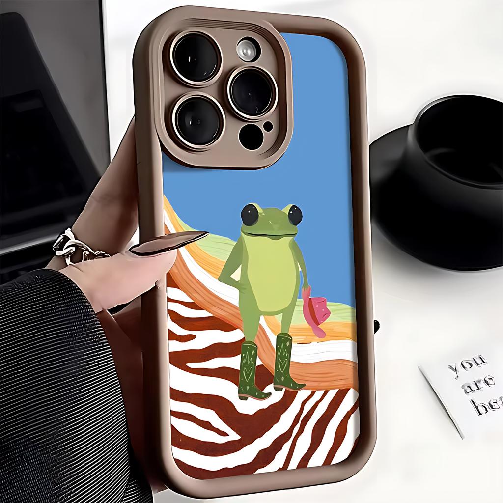 Чехол для телефона с рисунком мультяшной лягушки для Tecno Spark 30C 10 Go Camon 40 30 20 itel A70 P55 RS4 Pova 7 Neo Pro Plus Ultra 4G 5G