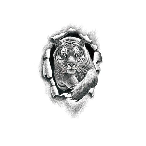 Наклейка с изображением головы волка, значение волчьей дороги, доминирующая имитация, рисунок тигра и лисы, водонепроницаемая наклейка с изображением татуировки с переносом воды