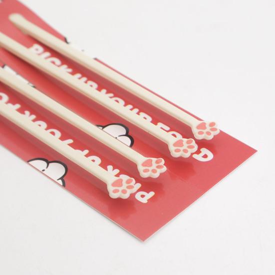 1 пара палочек для еды «кошачий коготь», нескользящие, легкие палочки для суши и лапши, многоразовые, безопасные для еды палочки для еды для любителей кошек и в качестве подарков