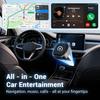 2-in-1 Wireless CarPlay & Android Auto Adapter, Wired to Wireless Dongle, Plug & Play, 15s Fast Connection, Auto Reconnect, for Factory Wired CarPlay