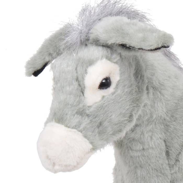 VidaXL Plush Toy Grey Donkey XXL 91343