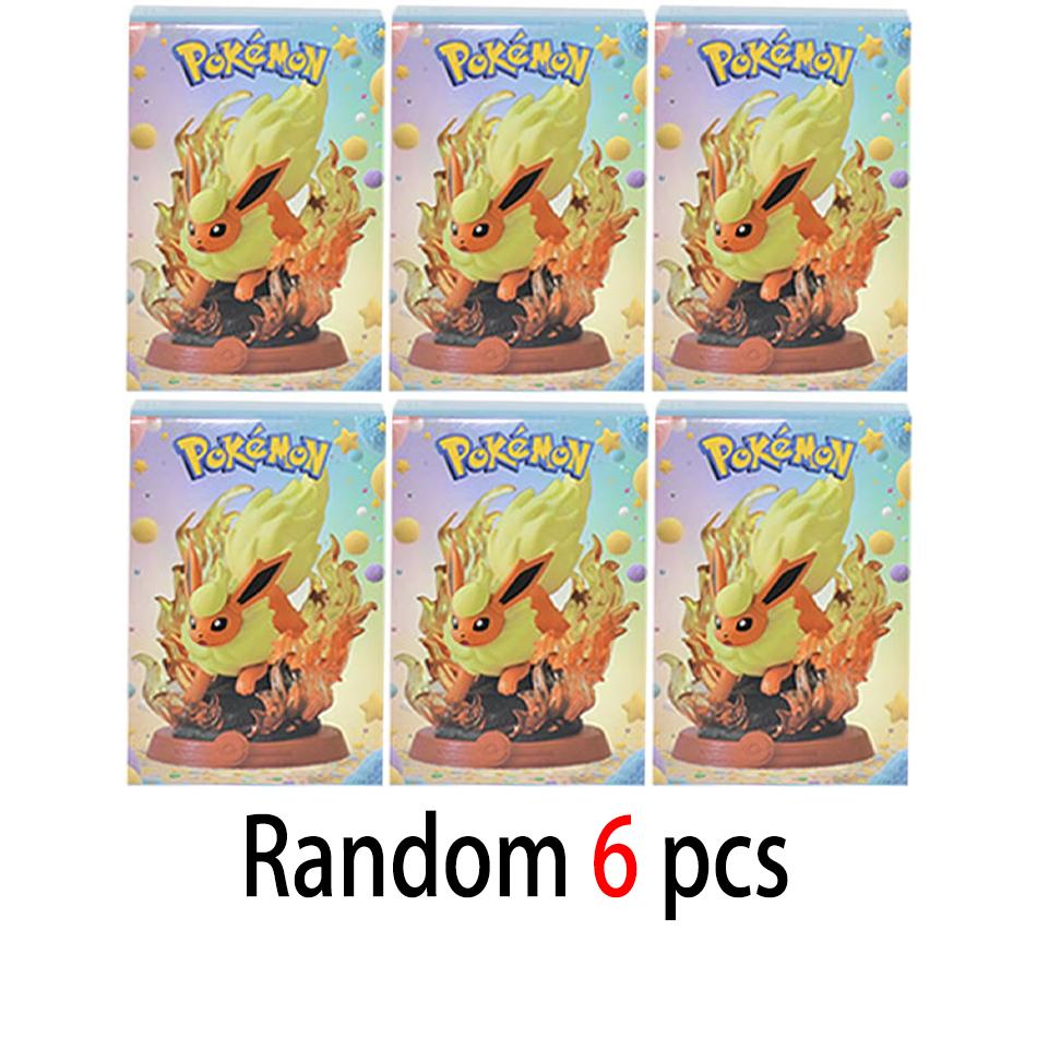 9Patterns Pok mon Action Dolls Pikachu Blind Box Anime Models Desktop Decorations Pok mon Toys Children's Birthday Gifts
