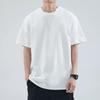 Men Solid Color T-Shirt Round Neck Short Sleeve Summer Tee Casual Loose Fit Tee Shirt for Daily Life Parties Street Beachwear