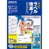 KOKUYO Color Laser Color Copy Label Relabel Quick Type with Margins On All Four Sides 100 Sheets 10-sided LBP-E80367