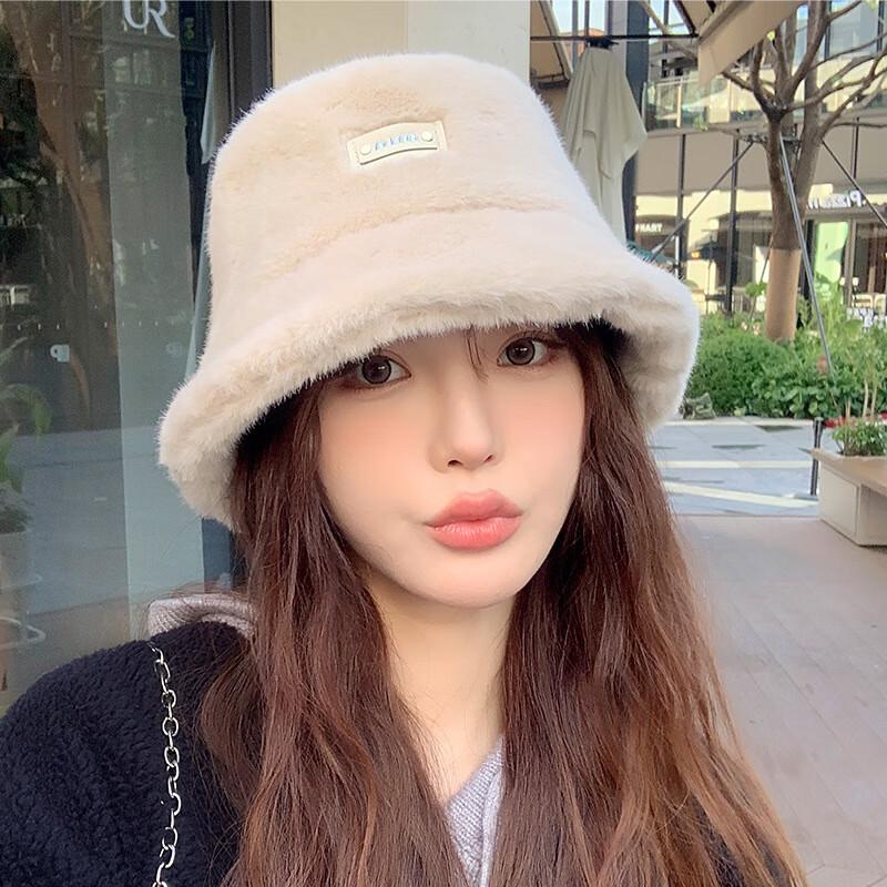 Женская зимняя плюшевая шляпа-ведро Gu Teng