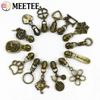 Meetee 5-20 шт. 5# Слайдер для нейлоновых молний, головка молнии из цинкового сплава, декор, бронзовый пуллер для молний, аксессуары для шитья куртки, пальто