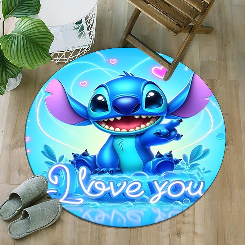 1pc S-Stitch2 Carpet, Round Rug, Comfortable, Suitable for Entryways, Living Rooms, Office, And Bedrooms, Christmas Decoration