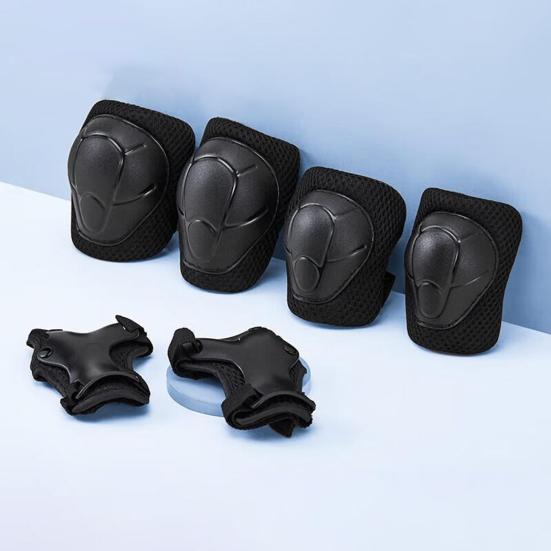 7 шт./компл. детский комплект защитного снаряжения для велоспорта, роликовых коньков, скейтборда, катания на велосипеде, самокате, регулируемый шлем, наколенник, налокотник, защита запястья