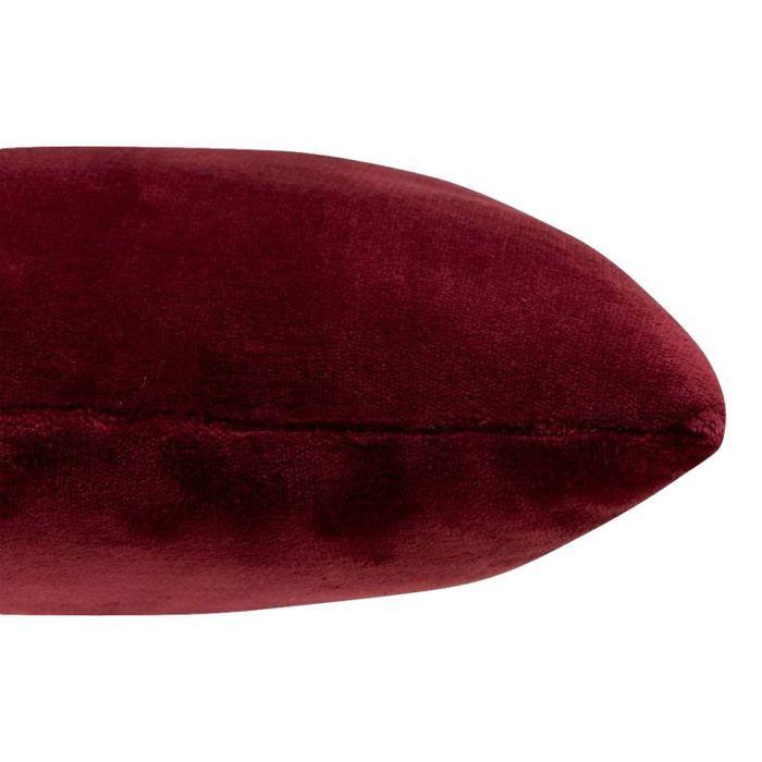 Coussin déhoussable en Flanelle 38 x 38 cm "Ollis" - Ollis Grenat -