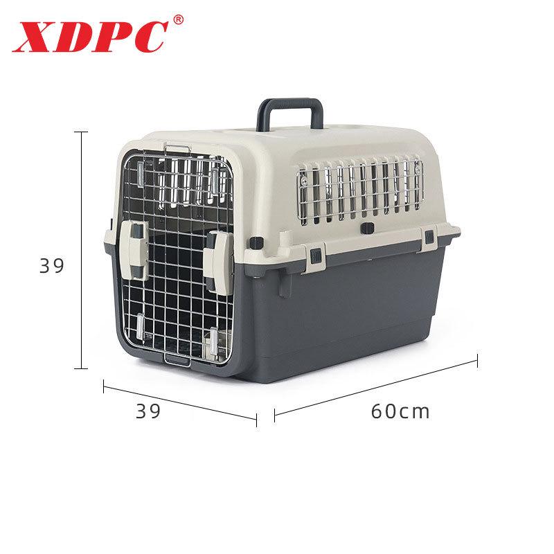 Авиационный переноска для животных XDPC Xinding: Прочный пластиковый переноска с железным окном для кошек и собак, одобренная Air China