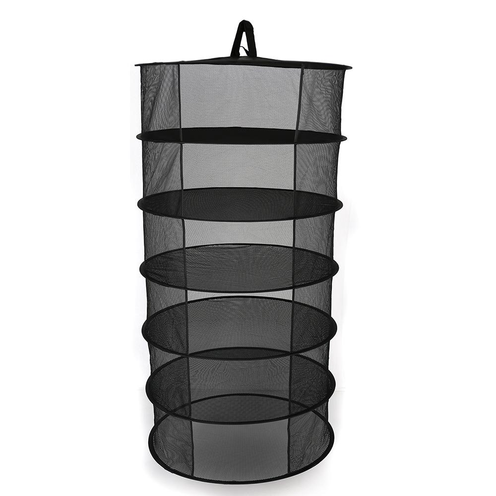 6-слойная подвесная корзина, складная сушилка для сухой травы, сетка для сушилки с отверстием, 600 мм