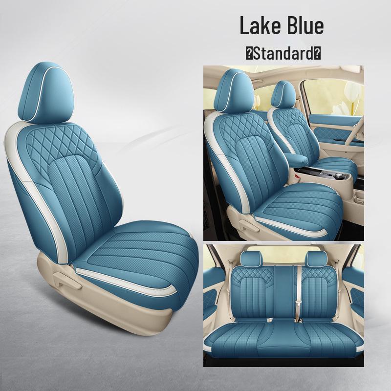 ORA Good Cat Cartoon Leather Car Seat Cushion - Universal Fit, Four Seasons