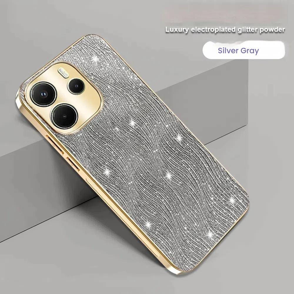 Роскошный гальванический чехол из ТПУ для телефона Xiaomi Redmi Note 14 Pro 4G 5G Note14 4G 5G Poco X7 Чехол Ударопрочный Coque Funda Shell