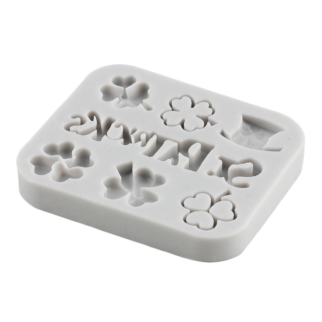 Улица. Форма для помадки на день Святого Патрика, трилистник, силиконовые формы, четырехлистный клевер, шляпа, обувь для лошадей, форма для украшения торта, конфеты, шоколад, клейкая паста, полимерная глина