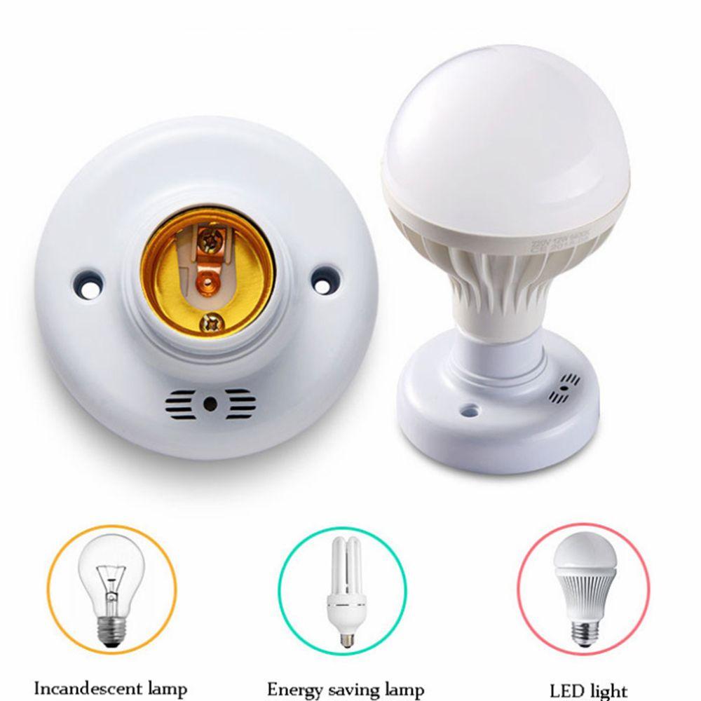 Smart Auto On Off AC220V Sound Voice Control Switch 45s Delay E27 Lamp Base LED Bulb Holder