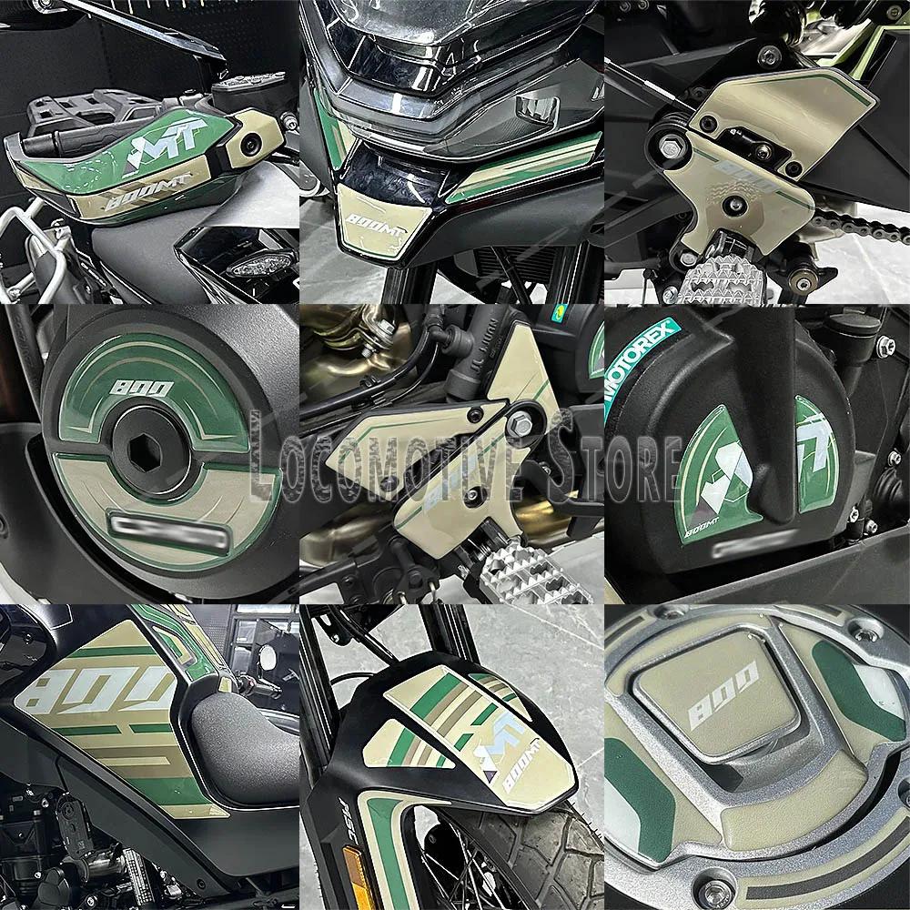New 800MT 2023 Motorcycle Tank Pad Protection Sticker for CFMoto 800MT Explore 800MT Limited Edition 3D Epoxy Resin Sticker Kit