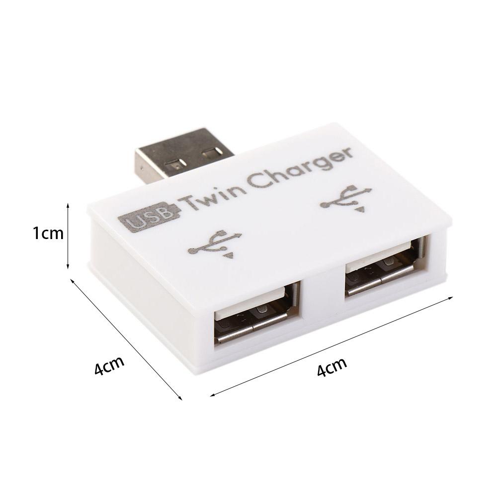 Адаптер 1 штекер на 2 порта гнездо USB2.0 Разветвитель для зарядки USB 2.0 Зарядный хаб USB Удлинитель для зарядки