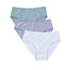 Women's Solid Color Cotton Mid-high Waist Briefs Elastic Waistband Unrestrained Perfect Hip Wrap Charming Panties
