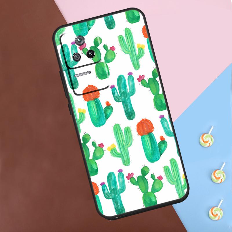 Чехол Растение Кактус Для Xiaomi 13T Pro 14 12T 11T 12 13 Lite POCO F5 X3 X4 X5 X6 Pro M6 F3 F4 M5s Обложка