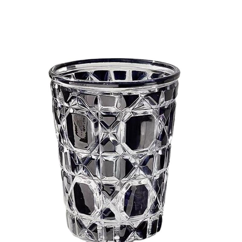 Творческие бокалы для вина Artistic Sense Handmade Black Gem Light Luxury Crystal Cup Modern Simplicity Advanced Sense Whiskey Glass New